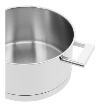 Sığ Tencere &ccedil;ift &ccedil;ıdarlı kapak | 18/10 Paslanmaz &Ccedil;elik | 24 cm | Metalik Gri,,large 7