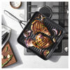 Motion, 28 cm / 11 inch aluminum square Grill pan, black, small 6