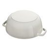 La Cocotte, Cocotte fiocco di neve rotonda - 24 cm, tartufo bianco, small 9