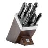Gourmet, 7-pcs, Knife block set, brown, small 1