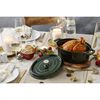 Cast Iron, 5.75 qt, Oval, Dutch Oven, Basil, small 6
