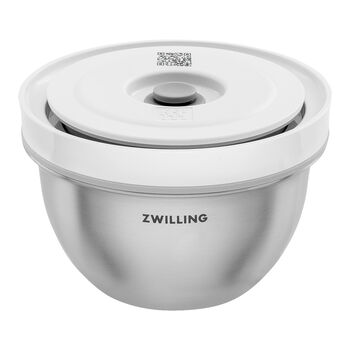 Vacuum bowl S / 12 cm, paslanmaz &ccedil;elik, Metalik Gri,,large 5