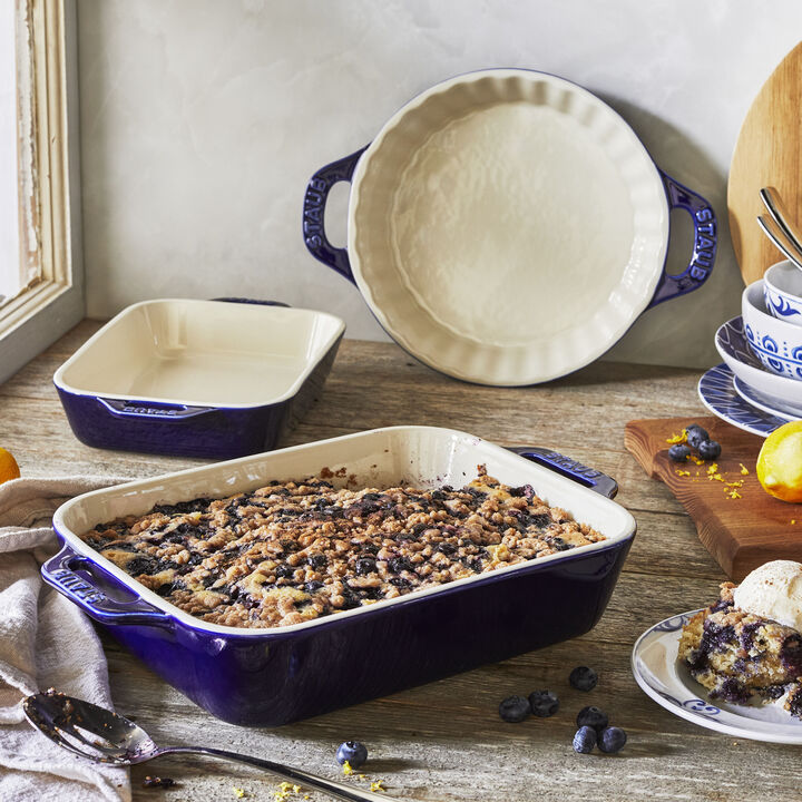 Stoneware, 3-pc, Ovenware set, Dark Blue, large 2