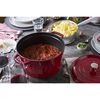 La Cocotte, 4.75 l cast iron round Tall cocotte, cherry, small 12