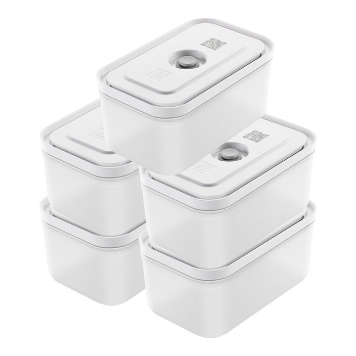 Vacuum box M set, plastic, semitransparent-grey, 5-pcs, large 1