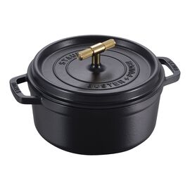 4 qt, Round, Dutch Oven Buster And Punch, Matte Black
