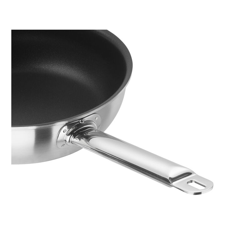 Pro, Sartén 28 cm, 18/10 Acero inoxidable, Plata-negro, large 2