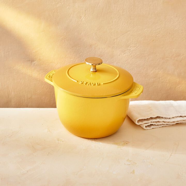 La Cocotte, 16 cm round Cast iron Rice Cocotte citron, large 3