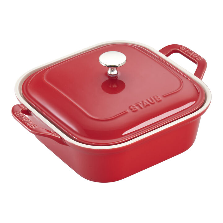 Ceramique, Mixed Baking Dish Set Cherry 4 Piece, large 3