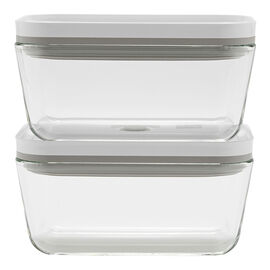M / 2-pc, Medium Vacuum Container, Glass, Grey