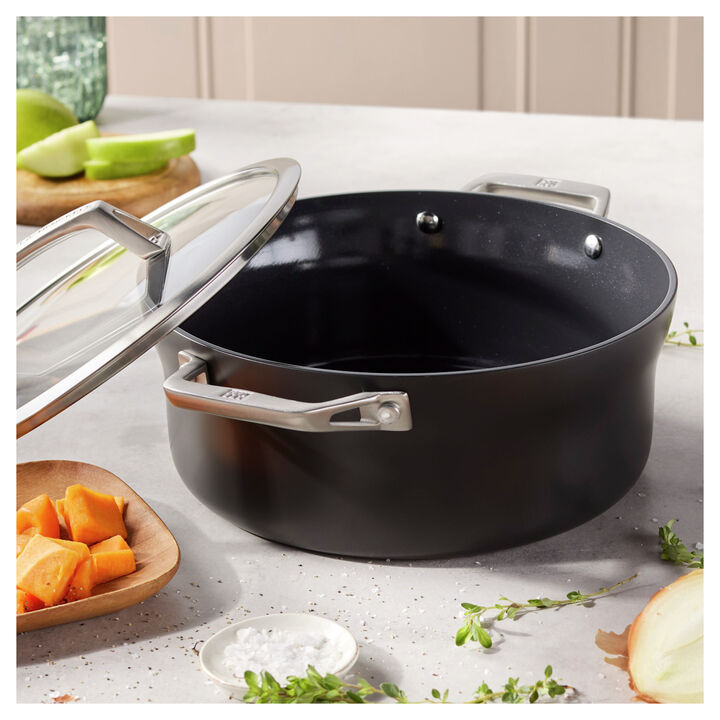 Motion Ceramic, 4.75 l aluminum stew pot ceramic coating, large 2
