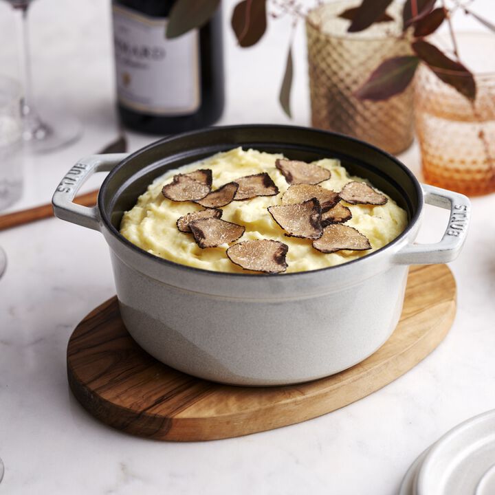 La Cocotte, Gryta 24 cm / 3,7 l, Rund, White Truffle, Gjutjärn, large 4