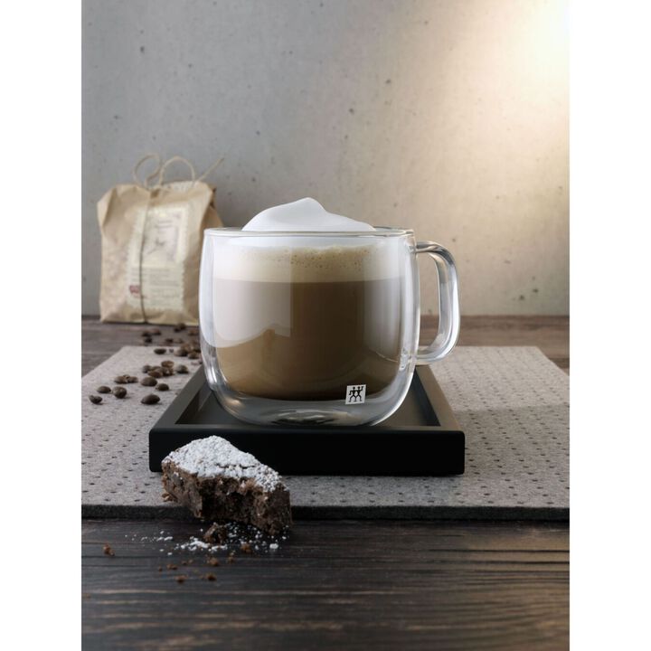 Sorrento, service de verres à cappuccino à double paroi, 6-pces, large 2