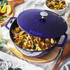 La Cocotte, 3.6 l cast iron round French oven rooster, dark-blue, small 6