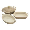 Stoneware, 4-pc, Mixed Baking Dish Set, Sesame, small 1