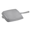 Grill Pans, 30 cm square Cast iron American grill graphite-grey, small 4