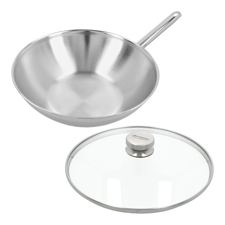 Apollo 7, Wok met glazen deksel 30 cm, large 1