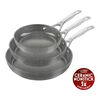 Salina, Stekpanneset Titanf&ouml;rst&auml;rkt keramisk non-stick-bel&auml;ggning, 3-st/ 20/24/28 cm, Stengr&aring;, Aluminum, small 1