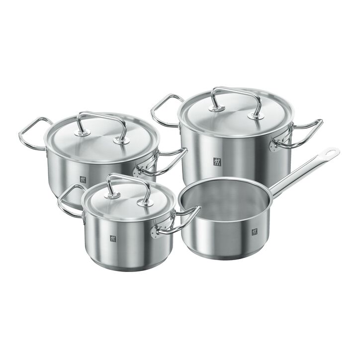 TWIN Classic, Kochtopfset 4-tlg, 18/10 Edelstahl, large 1