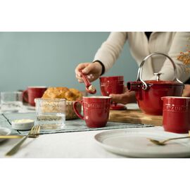 Tasse 350 ml, Kirsch-Rot, Keramik