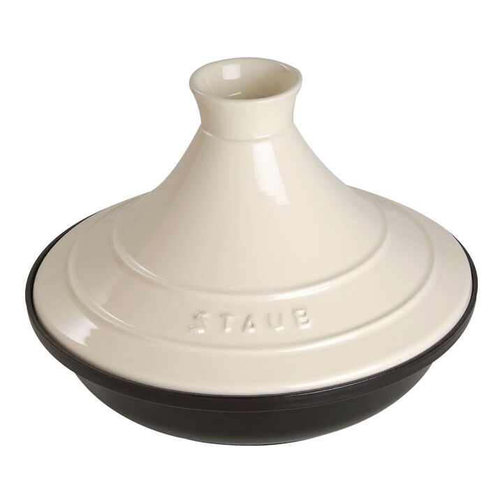 Specialities, 28 cm Cast iron Tajine cream, large 1