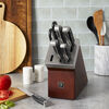 Statement, 7-pcs, Knife block set, brown, small 3