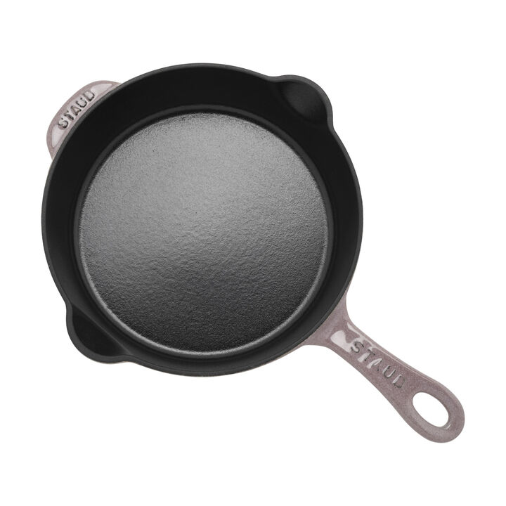 Pans, 22 cm / 8.5 inch cast iron Traditional Deep Frypan, cherry blossom, large 3