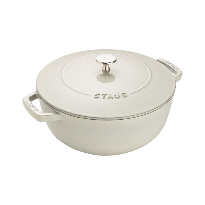 Cast Iron, 3.75 qt, Essential French Oven, White Truffle, large 2