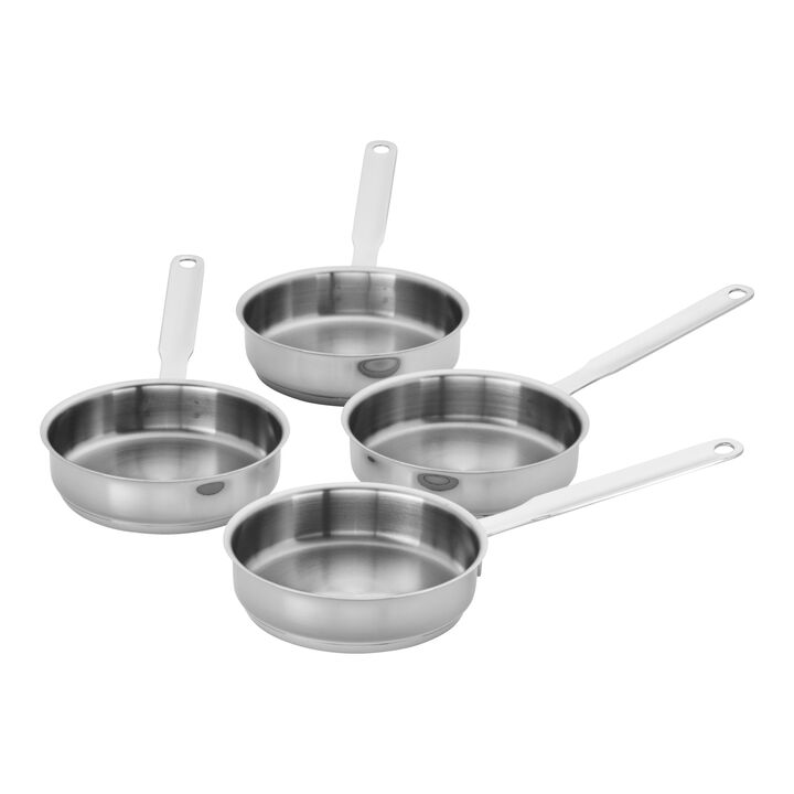 Resto, 4-pc, 18/10 Stainless Steel, Mini Fry Pan Set, large 1