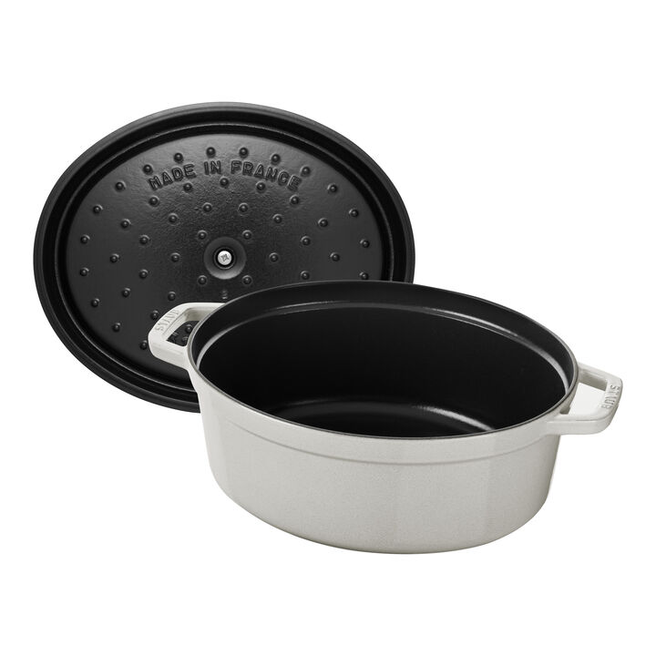 La Cocotte, Cocotte 31 cm / 5,5 l, Oval, White Truffle, Støbejern, large 4