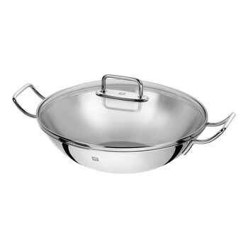 Wok Tava | 18/10 Paslanmaz &Ccedil;elik | Metalik Gri | 32 cm,,large 1