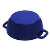 La Cocotte, 16 cm round Cast iron French oven snowflake dark-blue, small 5