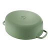 Bellamonte, Cocotte 33 cm / 6,5 l, Oval, Gr&oslash;n, St&oslash;bejern, small 9
