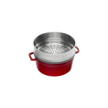 D&ouml;k&uuml;m Tencere Buharlı Pişirici ile | Kiraz | 26 cm | 5,25 l | yuvarlak,,large 2