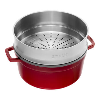 D&ouml;k&uuml;m Tencere Buharlı Pişirici ile | Kiraz | 26 cm | 5,25 l | yuvarlak,,large 3