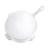 Cast Iron, 11-inch, Traditional Deep Skillet, Pure White, small 4