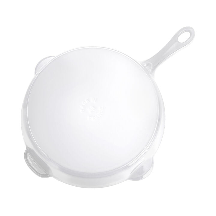 Cast Iron, 11-inch, Traditional Deep Skillet, Pure White, large 4