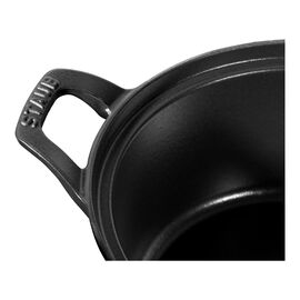 La Coquette 20 cm, Rond(e), Noir mat