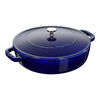 Braisers, 28 cm round Cast iron Saute pan Chistera dark-blue, small 1
