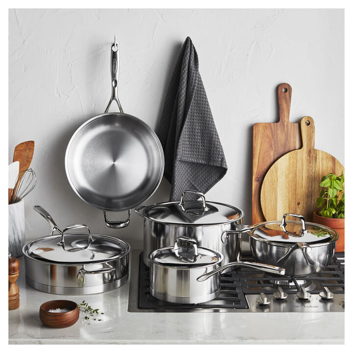 Atlantis, 9-pc, 18/10 Stainless Steel, Stainless Steel Cookware Set, large 3