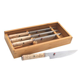 4 Piece, Steak set, brown
