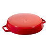 Pans, 34 cm cast iron Double Handle Skillet, cherry, small 3
