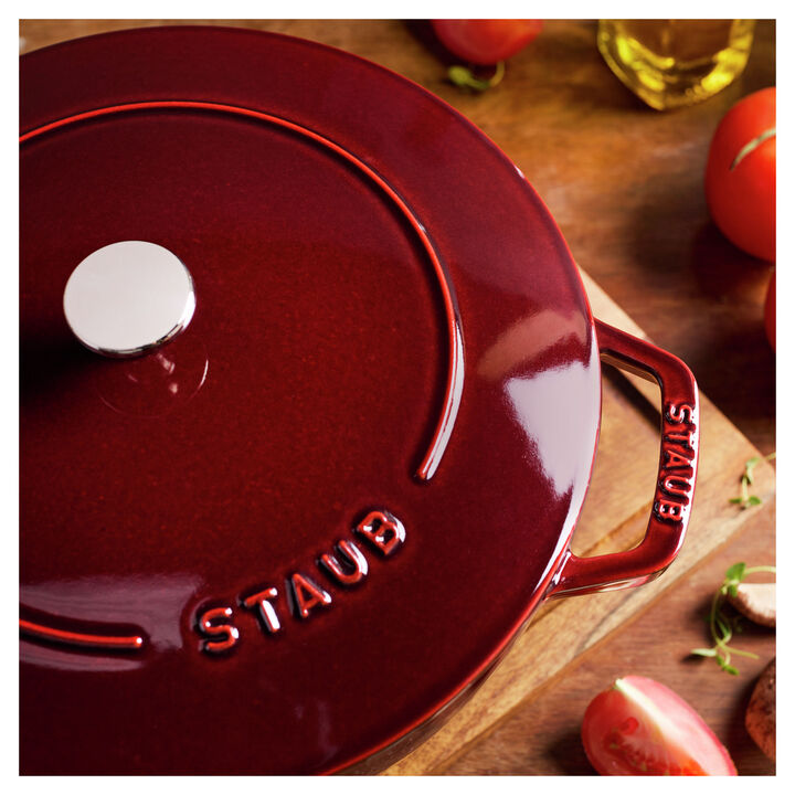 Cast Iron, 5 qt, Essential French Oven, Grenadine, large 3