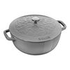 Cast Iron, 3.75 qt, French oven lily, Graphite Grey - Factory Second, small 1