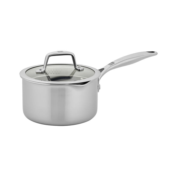 Energy Plus, 2 qt, 18/10 Stainless Steel, Sauce Pan Ceramic Coating, large 1
