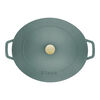Cast Iron, 6.25 qt, Wide Oval Dutch Oven, Eucalyptus - Factory Second, small 4