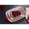 Ceramique, Rectangular Baking Dish Set Cherry 3 Piece, small 10