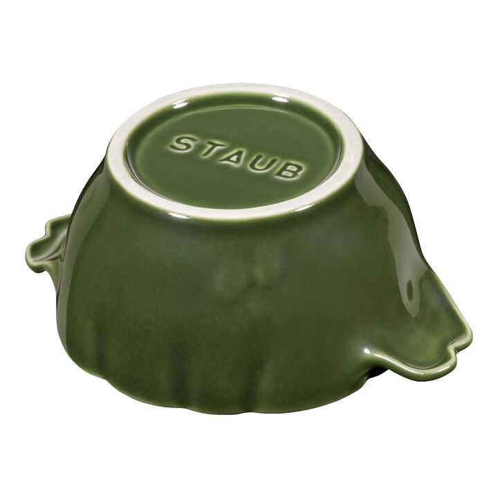 Stoneware, 0.475 qt, Artichoke, Petite Dutch Oven, Basil, large 4