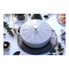 Cast Iron, 2.5 qt, Saute Pan Snowflake, White Truffle, small 2