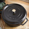 La Cocotte, Cocotte bas 28 cm / 5,7 l, Rond, Noir, small 3